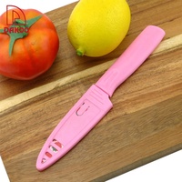 Couteau de cuisine en gros, lame à motif floral, couteau à fruits, couteau à éplucher imprimé