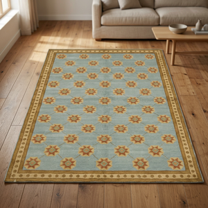 Alfombra de lana anudada a mano, hecha a mano y personalizable, nueva, para sala de estar, hotel u oficina. - Product Image 1