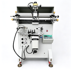 Pneumatic Bottle Screen Printing Machine Semi Auto Silk Screen Printer for Cosmetic Jar Plastic Tube Printing