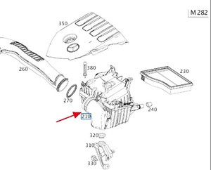 Filtro de Aire del Motor 2820901000 para Mercedes-Benz M282 W177, Filtro de Aire Acondicionado para Automóvil - Product Image 2