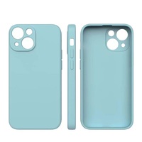 Coque de téléphone antichoc en TPU souple mat de couleur unie, protection intégrale des bords, couleurs bonbon, pour iPhone 13, 14, 15, 16, 17 Pro Max