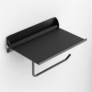 Zinc Alloy Modern Bathroom Tissue & Toilet Paper <b>Roll</b> <b>Rack</b> with Mobile Phone Holder - Product Image 1