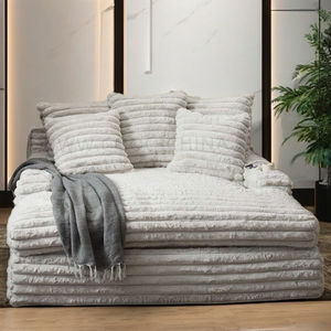 Set Divano Componibile Angolare Reclinabile in Tessuto Effetto Velluto e Pelle Stile Europeo con Imbottitura in Schiuma e Legno per Soggiorno Sala da Pranzo Appartamento Hotel - Product Image 4