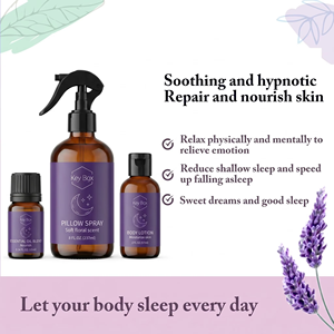 Set <span class=keywords><strong>de</strong></span> Bienestar para la Hora <span class=keywords><strong>de</strong></span> Dormir Personalizado, Spray Profesional para Almohadas, Fabricación ODM, MOQ Bajo para Tiendas <span class=keywords><strong>de</strong></span> Regalos - Product Image 5