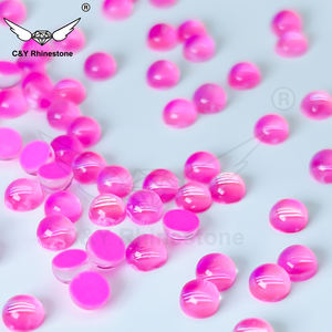 Strass en verre coloré demi-rond effet larmes de sirène, taille mixte, luxe, pour la décoration des ongles et les bijoux - Product Image 2