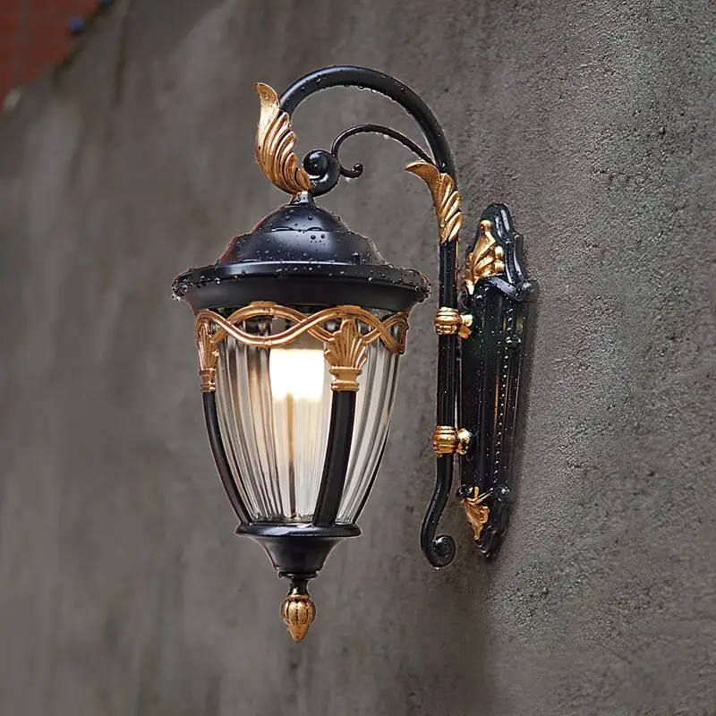 Винтажная уличная настенная лампа, водонепроницаемый внешний марокканский <span class=keywords><strong>бра</strong></span> для сада ETL7004
