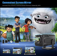 작은 휴대용 네이티브 1080p LED LCD 풀 HD 5G 와이파이 BT 4K 플립 안드로이드 비디오 홈 시어터 영화 프로젝터