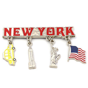 מגנט למקרר ממתכת, מזכרת תיירותית מניו יורק, מתנה אישית, סיטונאי, יצרן ציוד מקורי - Product Image 4