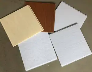 Telhas de teto brilhantes 25cm, painel de teto interior de pvc na china