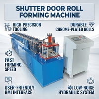 Machine de formage de rouleaux pour portes à enroulement en acier coloré automatique de Chine avec service après-vente