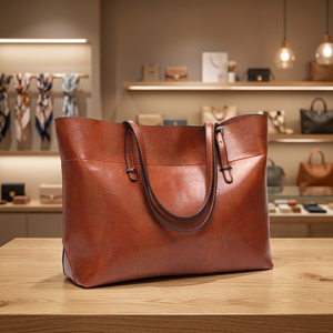 Pochette pour femme en cuir véritable artisanal, élégante, écologique, imperméable, antivol, légère, pour la Saint-Valentin - Product Image 1