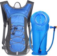 Échantillon Gratuit : Meilleur Sac d'Hydratation Tactique Noir 4L avec Fermeture Éclair en Plastique Pressurisé, Porte-Plaque Molle pour Moto, Course à Pied et Marathon