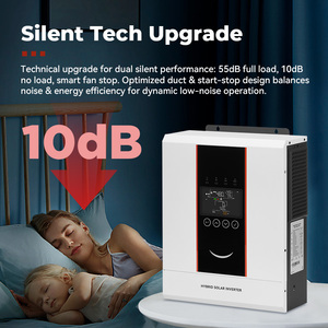 KUNGF <strong>SOLAR</strong> 1.2kW/3.6kW/5.0kW/6.5kW Off-<strong>Grid</strong>/<strong>Grid</strong>-Connected Hybrid <strong>Solar</strong> <strong>Inverter</strong> Pure Sine Wave 48V System 94% Efficiency AC - Product Image 5