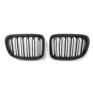 Mat noir en fibre de carbone gril de pare-chocs avant calandre de voiture pour <span class=keywords><strong>bmw</strong></span> nouveau <span class=keywords><strong>x1</strong></span> e84 - Product Image 1