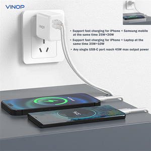 Adaptador de Pared USB Pequeño 2026 con Certificación PD QC PPS KC QC3.0, Cargador GaN de 25W 45W con Certificado PSE para <span class=keywords><strong>iPhone</strong></span> y Samsung - Product Image 5
