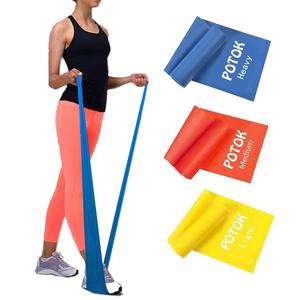 Set di 3 Fasce Elastiche per Allenamento in Palestra, Fitness, Yoga, Bande di Resistenza Piatte per Fisioterapia e Esercizio - Product Image 2