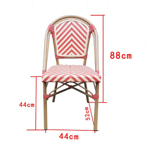 Sillas de Comedor Modernas de Mimbre y Ratán para Jardín, Resistentes al Agua, para Uso en Terrazas de Hoteles y Restaurantes - Product Image 3
