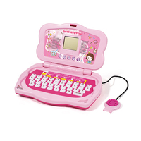 Ordenador portátil educativo con 20 funciones para niños, máquina de aprendizaje de idiomas nglish, ordenador interactivo con pantalla de LCD y ratón