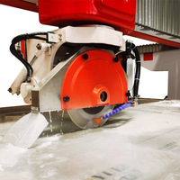 Máquina Cortadora de Piedra Natural HUALONG Machinery HLSQ-400+, la Mejor de China, Sierra de Puente de 4 Ejes para Cortar Losas de Cuarzo, Granito y Mármol