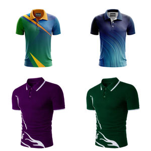 Polo de Moda para Hombre, Algodón, Manga Corta, Venta al Por Mayor, Diseño Personalizado OEM, Alta Calidad, Múltiples Estilos - Product Image 3
