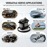 Servo Digital Micro HV sin Núcleo MG de 0.074 Segundos de Velocidad Rápida, CLS1227RP, Carcasa Metálica, 20g, 11KG de Torque, para Aviones y Coches RC