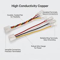 تجميع أسلاك كهربائية مخصصة بموصلات JST Molex TE بخطوة 4.2 مم، معتمدة للاستخدامات الطبية، تصنيع حسب الطلب