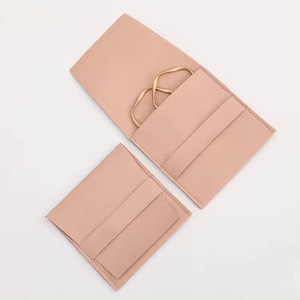 Sacchetto di gioielli con busta di lusso personalizzato rosa scuro gioielli in velluto borse per imballaggio gioielli marsupio con Logo - Product Image 2