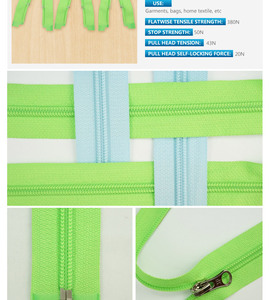 3F dây kéo #3 #5 #7 #8 #10 tự động khóa trượt với vui vẻ giải nén vui cao su Silicone <span class=keywords><strong>puller</strong></span> - Product Image 4