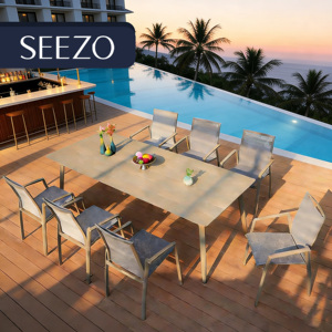 <span class=keywords><strong>Table</strong></span> de <span class=keywords><strong>jardin</strong></span> en <span class=keywords><strong>aluminium</strong></span> tressé Teslin, mobilier d'extérieur pour restaurant, <span class=keywords><strong>table</strong></span> et chaises en métal imperméables pour <span class=keywords><strong>10</strong></span> <span class=keywords><strong>personnes</strong></span> - Product Image 1