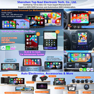 Autoradio universel <span class=keywords><strong>2</strong></span> DIN Linux 9 pouces avec CarPlay sans fil, Android Auto, GPS, YouTube, Netflix, Spotify, lecture de musique - Product Image 2