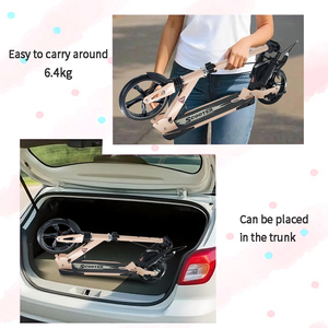 Meilleure vente de <span class=keywords><strong>scooter</strong></span> à roues en PU rose de 200mm pour <span class=keywords><strong>fille</strong></span>, facile à transporter - Product Image 6