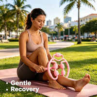 Rouleau de massage circulaire multifonctionnel pour mollets, pour hommes et femmes adultes, appareil portatif de soulagement des jambes, de sport et d'amincissement des méridiens