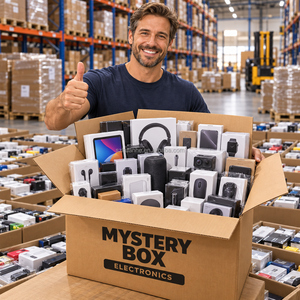 Paletas <span class=keywords><strong>de</strong></span> devolución <span class=keywords><strong>de</strong></span> productos electrónicos: Caja misteriosa con consola <span class=keywords><strong>de</strong></span> juegos, controlador y auriculares inalámbricos. Suministro listo para importadores globales. - Product Image 5