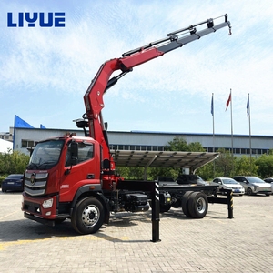 <span class=keywords><strong>Camion</strong></span> léger Howo 4x2 <span class=keywords><strong>avec</strong></span> <span class=keywords><strong>grue</strong></span> de 5 tonnes, <span class=keywords><strong>plateau</strong></span> de chargement de 4 m, <span class=keywords><strong>grue</strong></span> à flèche pliante - Product Image 5