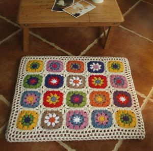 Y-F de 50x40 para cocina, silla de escritorio de cocina reciclada, sofá, ganchillo, flor cuadrada, cojín de asiento suave - Product Image 6