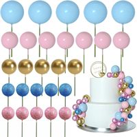 50 décorations de gâteaux en mousse de 6,3 pouces pour anniversaires de filles, motifs en mousse rose et or pour cupcakes