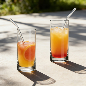 Gobelets à eau en verre faits à la main, imprimés sur mesure, avec base épaissie, capacité de 10,65 oz, pour cocktails et usage quotidien - Product Image 2