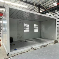 Maison de conteneur en acier de bureau préfabriqué pliable écologique portable de 20 pieds pour application en entrepôt