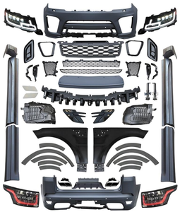 Pour <span class=keywords><strong>Range</strong></span> <span class=keywords><strong>Rover</strong></span> 2014-2017 mise à niveau 2022 Bodykit voiture pare-chocs avant lèvre voiture lumières LED phares capot de voiture - Product Image 1