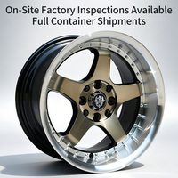 Pabrik Roda FLowtone Grosir Roda Alloy Berkualitas Tinggi 15 Inch 5X100/108mm 4X100/114.3mm 7.0J 8.5J ET 35/15mm Roda Rines