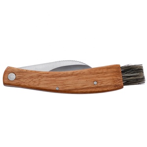 420 thép không gỉ <span class=keywords><strong>hawkbill</strong></span> lưỡi tự nhiên Lông bàn chải pinned xây dựng Zebrawood xử lý trượt Doanh gấp nấm dao - Product Image 2