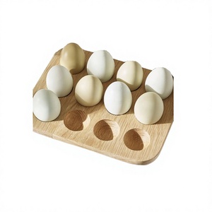 Deluxe Quality <b>Wooden</b> <b>Egg</b> Tray Advantageous Design Customized Shape <b>Egg</b> Storage Rack From Manufacture In India - Product Image 1