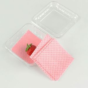 Perforated PE + <b>Pulp</b> + Cellulose Material Food Grade Eco-Friendly High Absorbency 10-100ml Absorbency Fresh-Keeping Pad for - Product Image 4