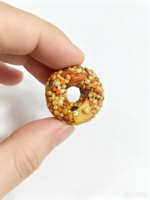 Nourriture pour oiseaux, friandises pour perroquets, nourriture pour perroquets, anneaux de céréales nutritifs pour récompense et dressage, nourriture pour perroquets cuite au four, personnalisable