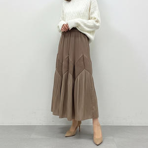 Jupe plissée décontractée pour femme PY Fashion Design, taille naturelle, longueur maxi, lot de 2 pièces, vente en gros de vêtements en vrac - Product Image 3