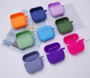 เคสซิลิโคนกันกระแทกสำหรับหูฟังไร้สาย พร้อมฝาครอบป้องกันสำหรับ Air Pod เคสซิลิโคนสำหรับ Air Pods 3 - Product Image 1