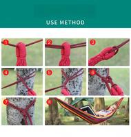 Hamac portable à double suspension anti-retournement en PP avec sac de transport et fonction de chauffage pour le camping
