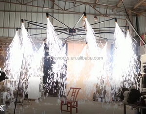 360 rotierende Hochzeits dekoration Pyro technische Tanz veranstaltung liefert Prop <span class=keywords><strong>Party</strong></span> Bühne Hintergrund Dekor Ausrüstung für Feuerwerk - Product Image 5