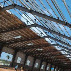 Atelier préfabriqué en acier galvanisé, structure métallique à <span class=keywords><strong>grande</strong></span> portée, conception industrielle et commerciale - Product Image 6