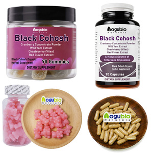 Aogubio Oem kapsul hitam Cohosh akar kapsul kalsium makanan suplemen 500mg hitam Cohosh ekstrak kapsul - Product Image 5